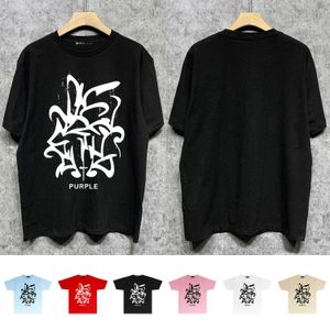 長期トレンディブランドパープルブランドTシャツ短袖TシャツShirte76W