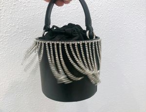 Mulheres pequena corrente balde de luxo moeda ombro noite senhora bolsa saco de casamento festa diamante cordão bolsa diamante hbmxn5937993