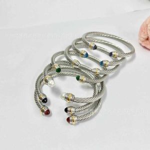 Designer Sweet AA Bangle Hambra Jade Dy Man Popular Bracelet de 5 mm Trema Twisted Freat Open Hand peça 4GQH 723569