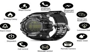Ex16 Smart Watch Bluetooth Su Geçirmez IP67 Akıllı Kol saati Relogios Pedometre Durak Çarşamba İPhone Android Telefon W2767641