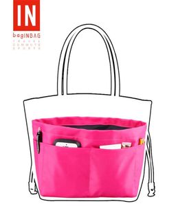 BagINBAG Модный многофункциональный органайзер BagInBag Tidy Travel Handbag Tote Organizer Insert Multi Pocket Bag Shaper7550899
