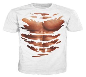 Bröst sex pack abs fitness muskel skämt rolig tshirt01237719990