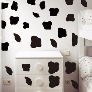 50Pcs Cow Spot Polka Dot Wall Sticker Bedroom Refrigerator Cute Print Spot Dot Wall Decal Fridge Kids Room T200915 210308247z