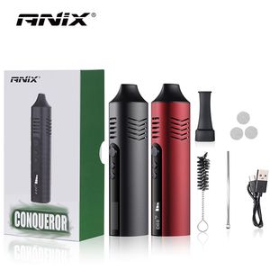 원래 Anix 정복기 드라이 허브 기화기 2600mAh 온도 제어 세라믹 챔버 허브 vape 펜 키트