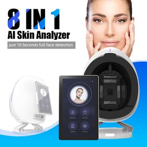 Hudskanner hög noggrannhet hudhälsanalys Digitalkamera 12 miljoner pixlar RGB+UV+PL -lampor 10 Spektrum Face Testing Magic Mirror