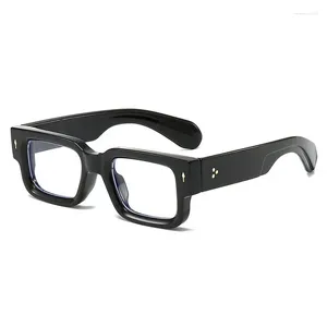 Sonnenbrille Blaulichtblockierendes schwarzes quadratisches Herrenbrillengestell Optisches blaues Licht Lesen Klassischer Computer-Flugzeugspiegel