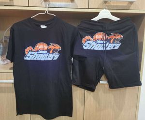 24ESS限定版トラップスターTシャツ短袖ショートパンツシュータースーツロンドンファッションコットンコンフォートカップルモーション現在6682ESS