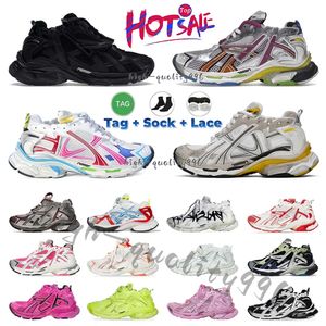 2024 Designer Running Shoes Runner 7.0 7.5 Runner 7 Preto Branco Rosa Azul Rosa Cinza Bege Vinho Graffiti Cor Todos os homens negros e mulheres casuais sapatos de vestido ao ar livre