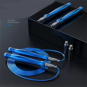 Automatic Locking Bearing Steel Wire Jump Rope Aluminum Alloy Racing Sports Training Jump Rope Men And Women Fitness Equipment 240304