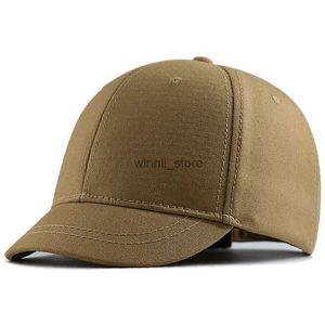 Czapki kulkowe Summer Large Hard Top Botton Baseball Caps Men Krótki szczyt Sun Hat Big Head Man Plus Feel Snapback Cap 56-60CM 60-65CML2403