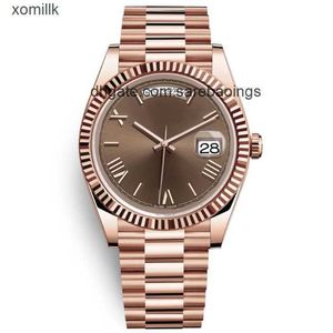 AA Mens Watch Watches Rlx 41mm Rose Gold Automatic Mechanical Movement Stainless High Quality President Classic Sapphire Watches Original Box Designer Watch 31GY