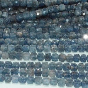 Loose Gemstones Natural Sapphire From Sri Lanka Irregular Faceted Cube 4.2mm