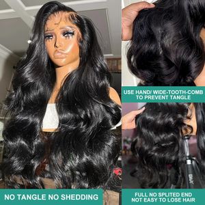 250％HD 13x6フロントヒューマンヘアウィッグ30 40インチ透明な体波5x5 Glueless Ready To Wear The 13x4 Lace Frontal Wig