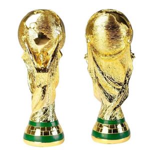 European Golden Resin Football Trophy Gift World Soccer Trophies Mascot Home Office Decoration Crafts282u