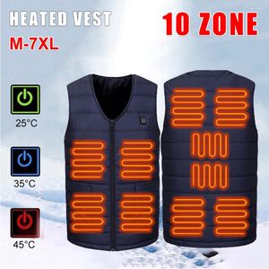 Giubbotti da caccia 10 aree Gilet riscaldato per uomo Giacca riscaldante Donna Inverno Riscaldatore elettrico Usb Cappotto termico tattico scaldino per il corpo