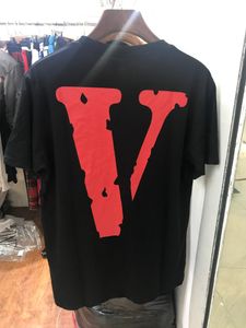 Vlone T-shirt Mäns / kvinnors par Casual modetrend High Street Loose Hip-Hop100% Cotton Printed Round Neck T-shirt US Size S-XL 1232