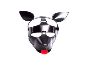 New Design Dog Shape Muzzle Puppy Mask with Head Bondage Hood for Male Female Fetish BDSM Sensual Play Costume Mask Zentai Gimp Sl6082841