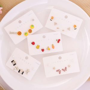 Personalized Fruit Set for Women with Fashionable and Trendy Temperament, Small INS Earrings E366