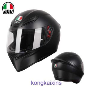 New AGV Motorcycle Helmet K1 Racing Cover Full Cover Anti Fog Mens و Womens Lightweight Running C5JT