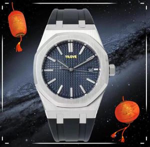 Beliebte President High-End-Herrenuhr, Edelstahl, Kautschukarmband, wasserdichte Uhr, Saphirglas, Quarzwerk, superhelle Armbanduhren, Montre de Luxe