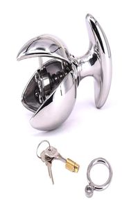 Anal Plug Expansion Edelstahl Locking Anchor Einstellbare Butt Plugs BDSM Sex Spielzeug für Frau Mann5969949