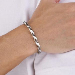 Link Bracelets 6.4mm Wide Chain For Men Fashion Waterproof Stainless Steel Chains Wristband Gift Him Jewelry