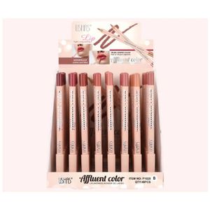 48 Stücke 8 Farben Matte Lip Liner Cremiger Samt Lip Liner Bleistift Glatt Wasserdicht 12HR Langlebiges Lip Liner Set Ohne Umkarton 240305