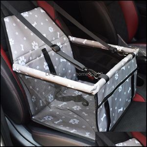 Coprisedili per auto per cani xford Car Travel QET CARRIER Cani Cuscino Gabbia Cassetta pieghevole Scatola Borse per il trasporto Forniture per animali domestici Trasporto Chi261u