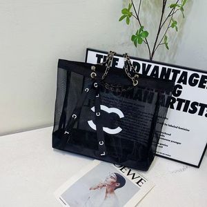 Najlepsza jakość designerka torba plażowa torby mody torby świąteczne torebka Wysokiej jakości luksusowe kobiety luksusowe torebki crossbody mesh duże worki na zakupy żeńskie czarne