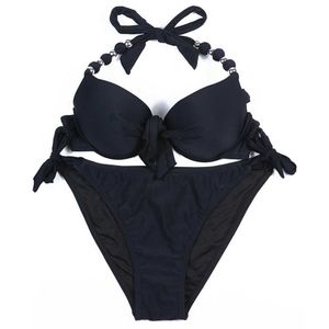 Swim wear EONAR Swimwear Mulheres 2022 Sólido Brasileiro Bikini Set Sexy Push Up Swimwear Mulheres Biquíni Plus Size Swimwear XXL Esportes Aquáticos 240311