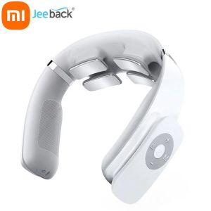 Kontroll Xiaomi JeeBack G3 Electric Wireless Neck Massager Tens Pulse Relieve Necksmärta 4 Huvudvibrator Värme Cervical Massage Care