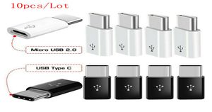 10PCS Adapter Micro USB Zu Typ C Fall Android Micro USB Stecker Zu Typ C Für Huawei p30 LITE p40 Xiaomi mi 9 10 Pro Adaptors5535730