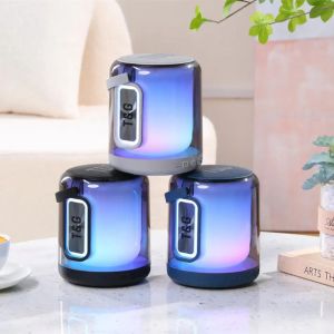 TG376 Bluetooth Speaker Portable Player Mini Waterproof TF USB FM TWS Speakers Bedroom Camping Music RGB Colorful Lighting