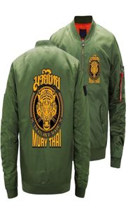 White Drop Muay Thai Tiger Thailand Jacket Bomber Men Hip Hop Hip Hop Winter 3D Print Gruby Hombre Off T2001176109680