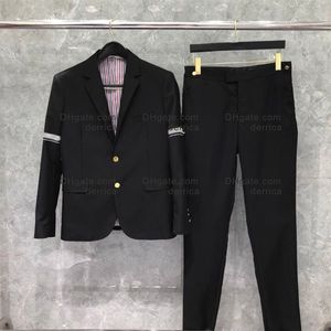 Designer homem terno blazer impresso letras t listrado topo com diferentes padrões bolso botão decoração vestido de festa vários estilos de cores