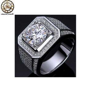 Toppsäljande fina smycken diamant bröllop band moissanit ringar riktiga silverringar för män från indisk exportör