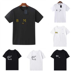 Mens T Shirt Mangas Curtas T-shirt Designer Camisas T-shirt T-shirt de Secagem Rápida Mistura de Algodão Carta Imprimir Casual Verão Designers Camiseta Camiseta Roupas para Homens