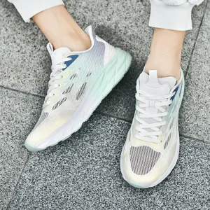 Moda Running Shoes para Homens Mulheres Respirável Preto Branco Verde GAI-51 Mens Treinadores Mulheres Sapatilhas Tamanho 7