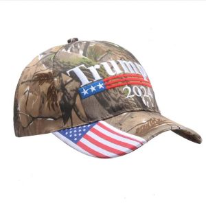 Donald Trump Stickerei 2024 Kappe, Camouflage, USA-Flagge, Baseballkappen, Keep America Great Again, Snapback-Präsidentenhut