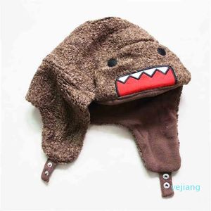 Big Cartoon Mouth Winter Bomber Russian Fur Hat Warm Thickened Ear Flaps Cap For Men Women Boys Girls