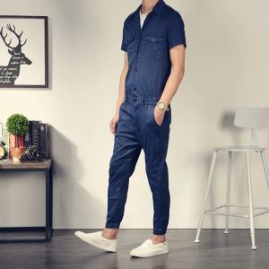 mode manlig vintage casual jumpsuit bodysuit smala trenden med älskare manlig ankel längd