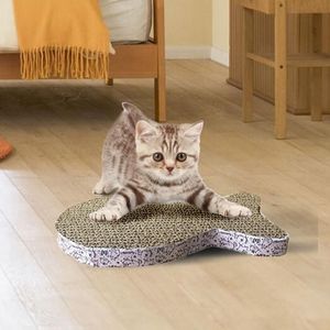 Tiragraffi ondulato per gatti Pet Scratch Pad Gatti di carta per gatti Raschietto per unghie 2021 Toy236D