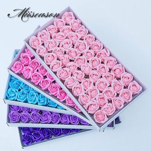 Nuovo diametro 4/5 cm Sapone economico Teste di rosa bellezza Matrimonio Regalo di San Valentino Bouquet da sposa Decorazione domestica Fiore a mano Art 26 co242Z