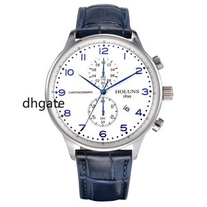Wristwatches HOLUNS quartz es men business mens luxury simple waterproof Sport popular mens wrist Leather strap es Q240529