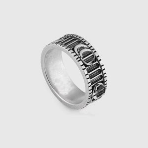 Studringar smycken för män designer länk till kärlek smycken ring lyxig bröllop band mode lysande ringar för kvinna non tarnish pläterad silver zh129 e4