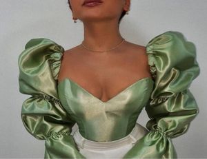 Vestido de noite feminino pano manga bufante recorte vestido rabo de peixe querida mangas compridas Yousef aljasmi Kim kardashian Kylie jenner Ke2695732