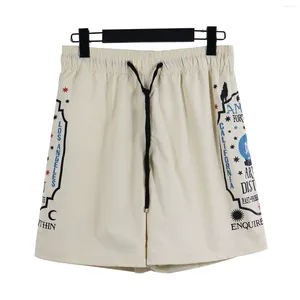 Herr shorts sommar grundläggande brev streetwear utomhusmask sport korta byxor lösa homme dragsko avslappnad jogger män last