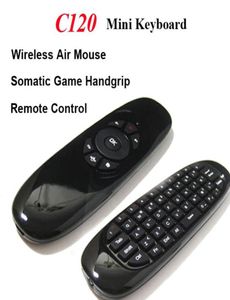 Telecomando 24G Wireless Fly Gaming Air Mouse C120 tastiera 3D Maniglia somatica Controller per laptop Settopbox Android TV3920495