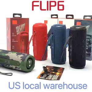 Flip 6 Kablosuz Bluetooth 5 Renk Hoparlör Mini Taşınabilir Ipx7 Flip6 Su Geçirmez Taşınabilir Hoparlörler Açık Stereo Bas Müzik Track Bağımsız TF Kart