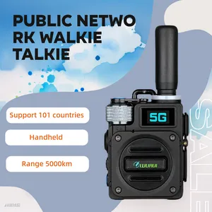 Walkie-talkie de rede pública 4G global Pequeno walkie-talkie portátil portátil no exterior walkie-talkie comercial civil profissional bidirecional ao ar livre 5000 km